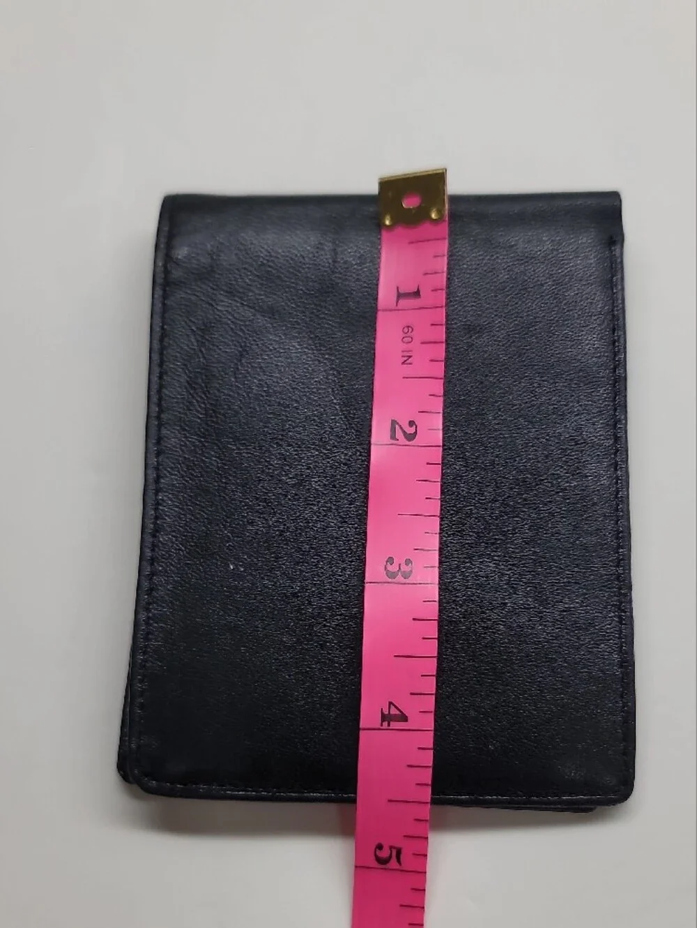 Perry Ellis Black Leather Slim Bi-Fold Wallet